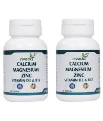 Buy Nveda Calcium Supplement with Vitamin D3 Magnesium, Zinc Tablets 120  no.s Online at Best Price in India - Snapdeal