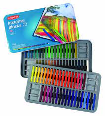 Amazon Com Derwent Drawing Supplies Inktense Ink Blocks 4mm Core Metal Tin 72 Count 2301980 Office Products Ink Block Derwent Inktense Derwent