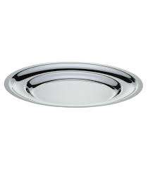 Round Flat Dish O 22 Cm S Steel 18 10 Stellinox