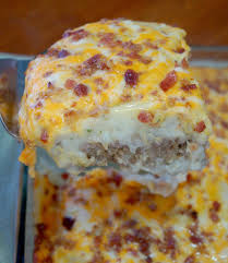 Loaded Potato Meatloaf Casserole Recipe Recipes Using Ground Beef Ground Beef Casserole Recipes Beef Casserole Recipes