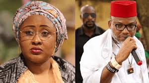 News rain nigeria reports that following the recent imo prison break, the indigenous people of biafra (ipob) have been accused of the attack. Ipob Nnamdi Kanu Reveals Alleged Aisha Buhari S Unhealthy Plan For Nigeria 9news Nigeria
