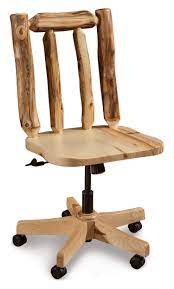 Get 5% in rewards with club o! Rustic Log Desk Chair From Dutchcrafters Amish Furniture