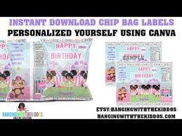 Maybe you would like to learn more about one of these? Chip Bags Template How To Personalized Chip Bags With Canva Youtube