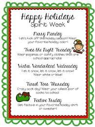 Thanks for helping me keep the christmas spirit alive! Holiday Spirit Week By Simply First Teachers Pay Teachers