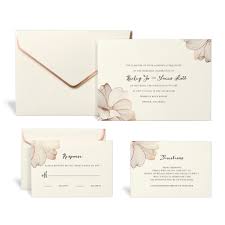 Rose Gold Floral Wedding Invitation Kit By Celebrate It Wedding Invitation Kits Diy Wedding Invitation Kits Floral Wedding Invitations