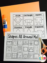 2d Shapes Sorting Activity The Stem Laboratory Shape Sorting Activities Shape Activities Kindergarten Sorting Activities