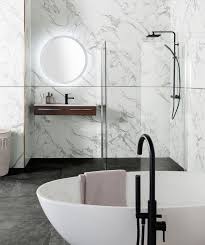 Black And White Marble Effect Tiles Torrano Calacatta 60x60 Tile Bathroom Inspiration Modern Calacatta Tile Calacatta