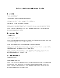 Asas kawad kaki tkrs statik siri 1. Bahasa Hukuman Kawad Statik