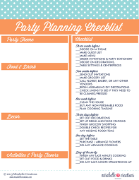 Party planner guide & checklist. How To Plan A Party Checklist Arxiusarquitectura