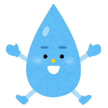水のキャラクター | かわいいフリー素材集 いらすとや