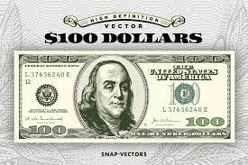 Vector 100 Dollars Komik