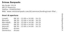 Conto corrente, carta di credito, prestito, mutuo per un'offerta personalizzata. á… Orari Di Apertura Intesa Sanpaolo Via Reale