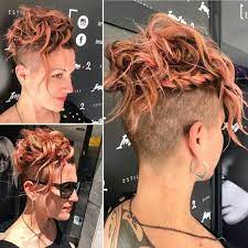 Undercut Braids And Coral Blonde Hair Styles Short Hair Styles Undercut Hairstyles