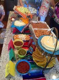Wedding Food Ideas Buffet Taco Bar 23 Ideas Wedding Buffet Food Mexican Buffet Taco Bar Party