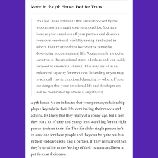 If you have saturn in cancer, you are protective and persevering and you worry over loved ones. Moon In The 7th House Birth Chart Analysis Birth Chart Astrology Birth Chart