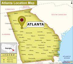 Atlanta In World Map Where Is Atlanta Located In Georgia, Usa