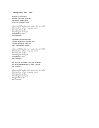 Mungkin esok hanya kau yang tahu. Lirik Lagu Zivilia Pintu Taubat