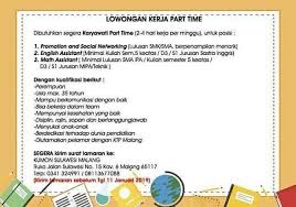 Dia memang akan call sesiapa … Lowongan Kerja Part Time Untuk Lulusan Sma Di Jakarta Info Seputar Kerjaan