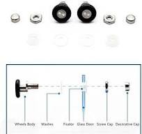 Amazon.com: VGHDXXNNHA Shower Door Rollers, 4/8pcs Shower ...