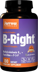 Vitamin b complex is a supplement containing eight b vitamins. Amazon Com Jarrow Formulas B Right 100 Veggie Caps Low Odor Vitamin B Complex Formula Energy Metabolism Support Promotes Brain Heart Cardiovascular Health 100 Servings Health Personal Care