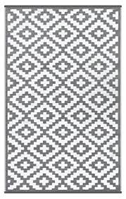 Ein weicher kunststoffteppich schafft da abhilfe. Green Decore Wendbarer Oko Teppich Aus Recyceltem Kunststoff Plastik Fur Innen Und Aussen Federleicht 90 X 150 Cm Grau Weiss Teppich Traumshop De