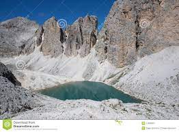 Catinaccio Rosengarten Lake Antermoia Dolomites Dolomiti Mountains Italy Stock Photo 51809057 Megapixl