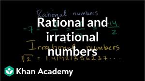 intro to rational irrational numbers algebra video