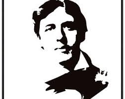Oscar Wilde Svg Png, Cartoon Portrait Clipart Vector, Cut Out Files Png,  Irish Poet and Playwright, Oscar Fingal O'fflahertie Wills Wilde