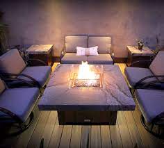 However, since wood outdoor fire tables and pits don't require the use of propane cylinders, they table top fire pits sit high off the ground and often include a surface where family and guests can. Ultimate High End Luxury Fire Pit Tables Cooke Furniture