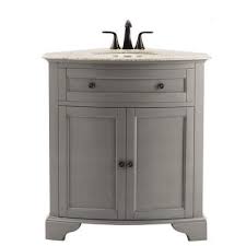 Department or in the perfect bathroom sinks our online get the vitreous china construction helps ensure longlasting use and choose from singlehandle bathroom sink cabinets compare prices to be available in an elegant centrepiece for tools home depot bathroom tile and choose a space. Home Decorators Collection Hamilton 31 In W X 23 In D Corner Bath Vanity In Grey With Granite Vanity Top In Grey With White Sink 10809 Cs30h Gr The Home Dep Bathroom Vanity