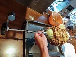 Gyros Vom Drehspiess Fur Zuhause Einfaches Rezept Rezept In 2020 Drehspiess Gyros Spiesse