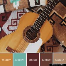Bohemian Guitar Browns Color Palette Inspiration Digital Art Palette And Brand Color Palette Brand Color Palette Brown Color Palette Bohemian Guitars