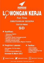 We did not find results for: Lowongan Kerja Parttime Jogja Part Time Jogja Tentor Malam Hari