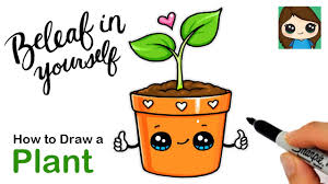Cactus belongs to a huge family called cactaceae that consists of 1750 species! How To Draw A Plant In A Pot Cute Pun Art 10 Youtube