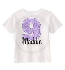 Birthday Shirt Ideas For 8 Year Old Boy 9th Birthday Shirt For 9 Year Old Girl Personalized Purple Number Ninth Birthday Shirt 07012013b Birthday Shirts Girl Birthday Party Favors Girl Birthday Themes