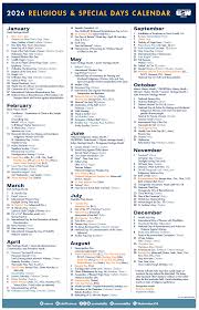 2026 Calendar of Religious and Special Days - USW Canada