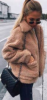 Aurora Popular Oversized Soft Comfy Sherpa Teddy Jacket Pixie Coat Fashion Fall Outfits Winter Fashion