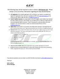 Ufc Application Form - Fill Online, Printable, Fillable, Blank | Pdffiller