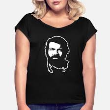 Carlo pedersoli, known professionally as bud spencer, was an italian actor, professional swimmer and water polo player. Bud Spencer Konterfei Women S Rolled Sleeve T Shirt Spreadshirt