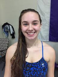 Swimmers setting up for sectionals