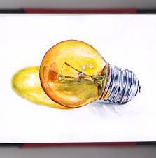 Light Bulb Moments Doodlewash Light Bulb Art Watercolour Challenge Light Bulb