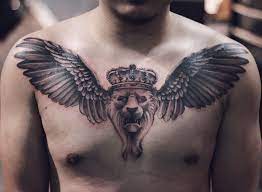 Lionking Wing Chest Piece Tattoos Body Tattoos Tattoo Studio