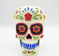 Home Tabletop Personality Retro Resin Crafts Ornaments Hand-Painted Skull  Resin Flowerpot Halloween Decoration