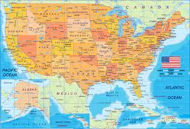 Usa map washington dc new york. Map Of Usa Politically Country Welt Atlas De