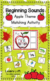 Develop Your Students Phonemic Awareness Skills With Beginning Sounds Apple Theme Matching Activity Children Apple Theme Beginning Sounds Matching Activity