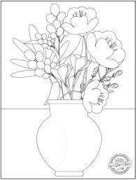 Summon the power of the flower by downloading and printing out free printable flower coloring pages. 14 Original Pretty Flower Coloring Pages To Print Kids Activities Blog