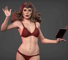 Scarlet Witch For Print wip | CGTrader