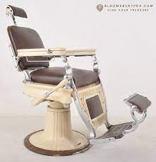 antique vintage barber chair by theo a kochs co chicago circa 1930 barber chair vintage barber barber chair vintage