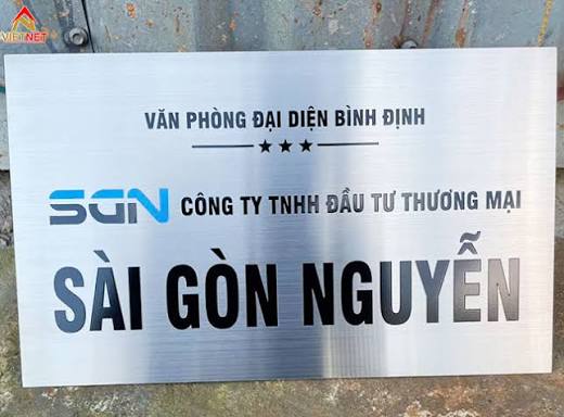 Bảng Hiệu Inox Công Ty Tâm An Thumbnail 2
