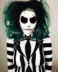 Jack the pumpkin king vs beetlejuice. Spooky Elly On Twitter Beetle Jack Beetle Jack Beetle Jack Skellington And Beetlejuice Crossover Body Paint